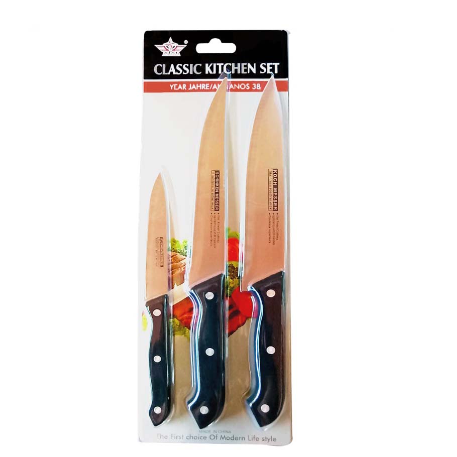 Set de 3 cuchillos de cocina para peques Mundo Petit