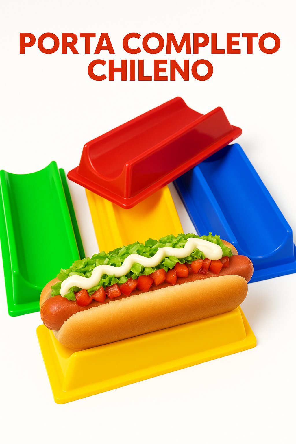 porta completo completero base de hot dog base para completos plasticos reusable ideal para reuniones familiares y restaurantes