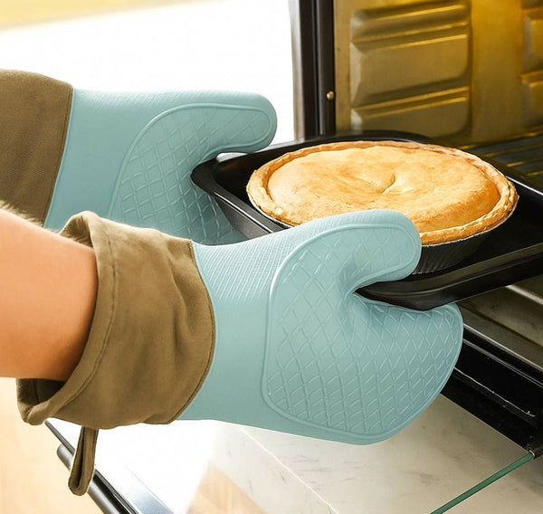 X2 Guante Agarradero Para Cocinar Hornear Resistente Calor
