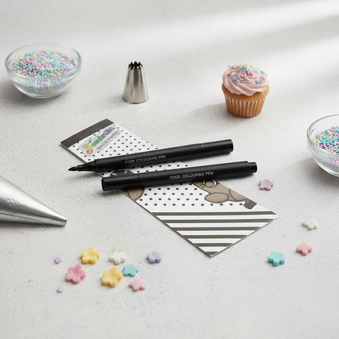 LAPIZ NEGRO PLUMON TINTA COMESTIBLE MARCADOR RESPOSTERIA PASTELERIA COCINA ACCESORIO DE REPOSTERIA