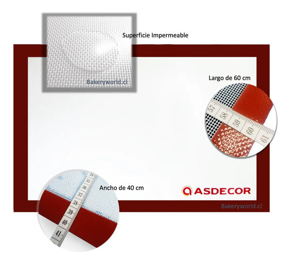 mat tapete silpat silicon silicona profesional mat de horneo cocina reposteria