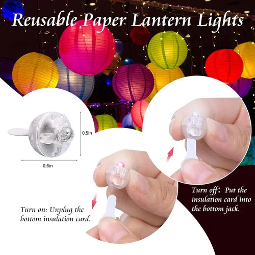 Pack 10 mini luces led multicolor intermitente manualidades