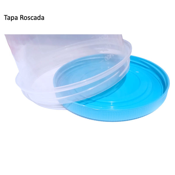 pack vasos plasticos medidores potes con tapa