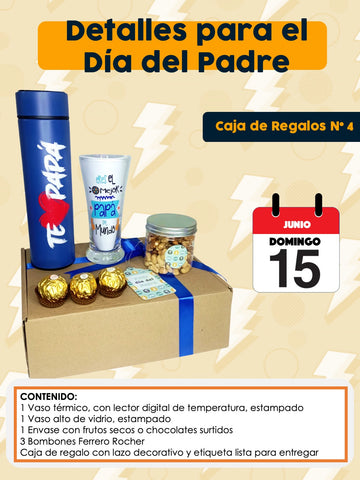 CAJA DE REGALO DIA DEL PADRE No.4