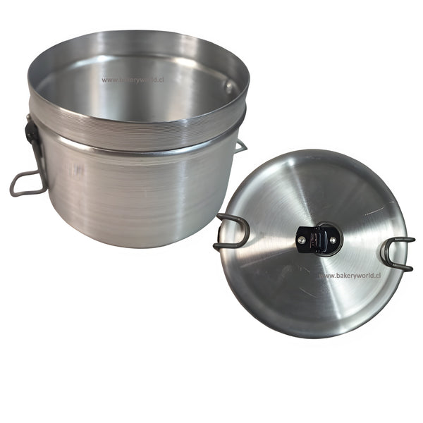 MARMITA VIANDA QUESILLERA ALUMINIO COMIDA POSTRE LECHE ASADA QUESILLO