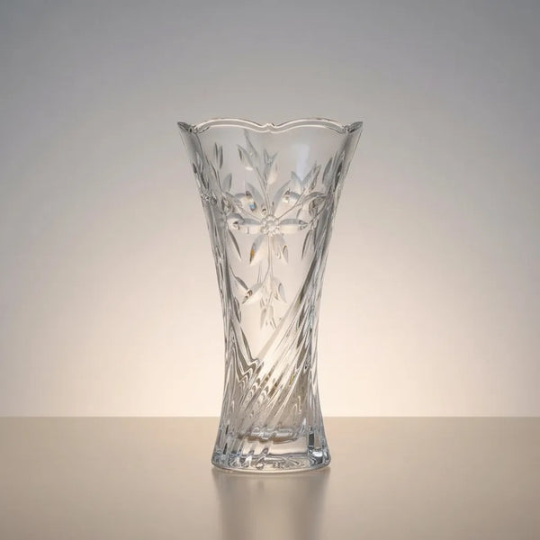 Florero de Cristal grueso 23 cm / Calidad Premium / Eterna