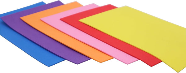 goma eva 30x20 2mm 10 colores surtidos manualidades utiles escolares