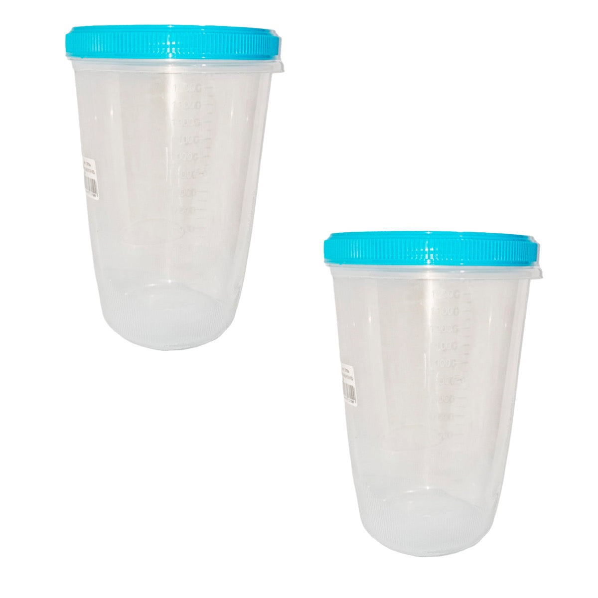 pack vasos plasticos medidores potes con tapa