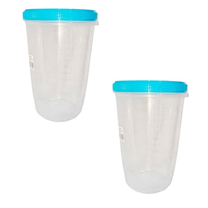 pack vasos plasticos medidores potes con tapa