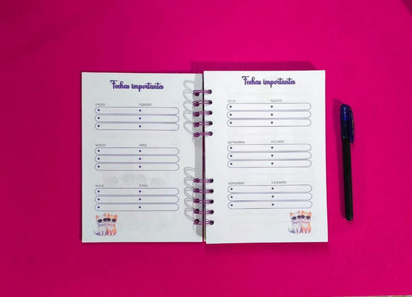 Agenda de Gatitos tamaño A5