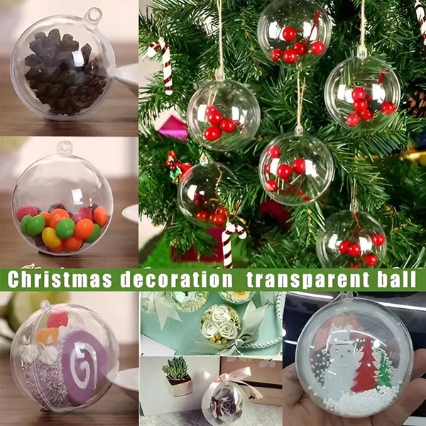 Pack 12 Esferas Acrílicas Navideñas Decoración