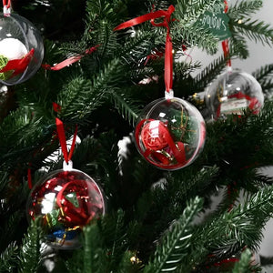 Pack 12 Esferas Acrílicas Navideñas Decoración