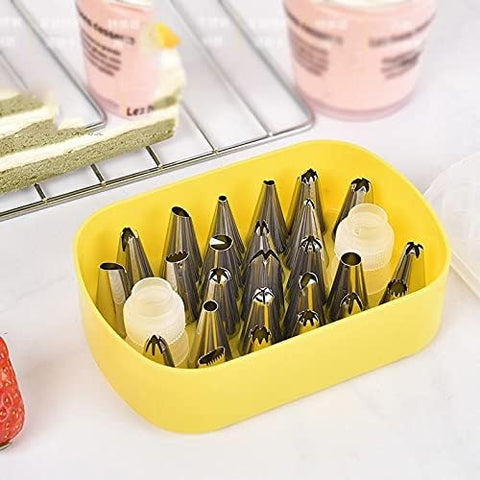 Set Estuche 25 Boquillas Reposteras Y 2 Acopladores
