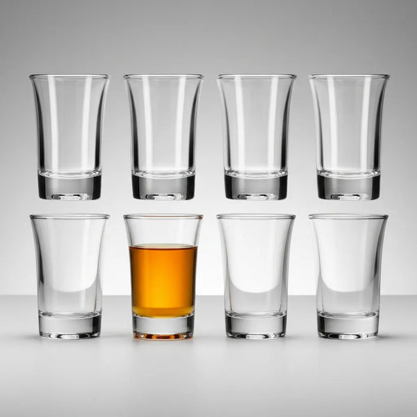 Pack 6 Vasos Shot Dose 38 Ml Vidrio Premium