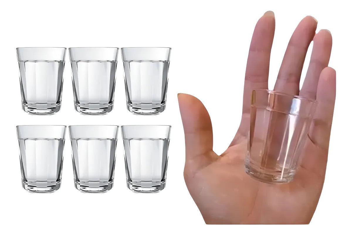 Pack 6 Vasos Shot 45 ml Vidrio Premium Tequila