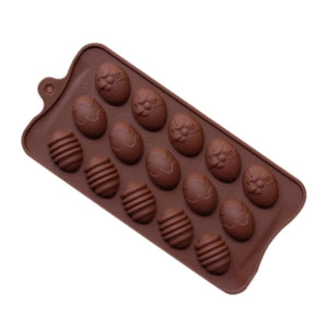 Molde De Silicona Para Chocolate Huevos de Pascua